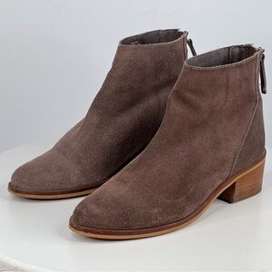 Steve Madden Legally Booties Brown Suede Ankle Boots Western Cowgirl Boho 8